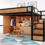 Ưu điểm của mẫu giường 1 tầng có bàn học cho bé